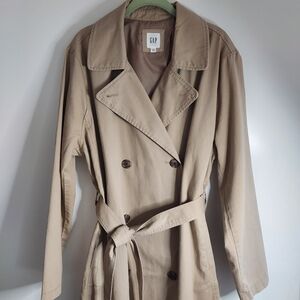 GAP Factory Women's Khaki Trench Coat